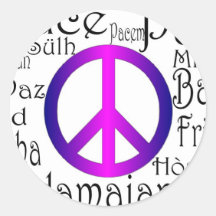 Peace & love autocollants