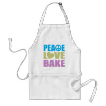 Peace Love Bake Aprons