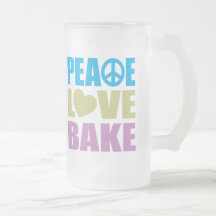 Peace Love Bake Coffee Mugs