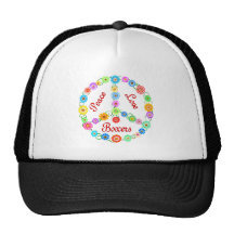 Peace Love Boxers Trucker Hats