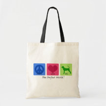 Peace Love BTC Tote Bag