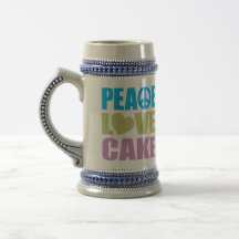 Peace Love Cake Coffee Mug