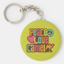 Peace Love Camel Keychain
