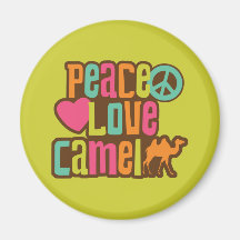 Peace Love Camel Magnets