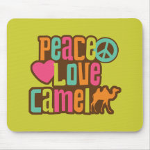 Peace Love Camel Mouse Pad