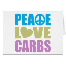 Peace Love Carbs Cards