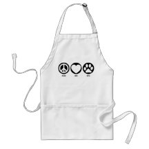 Peace Love Cats Apron