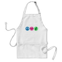 Peace Love Cats Apron