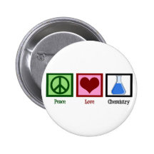 Peace Love Chemistry Pin