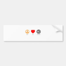Peace. Love. Community. Bumper Sticker