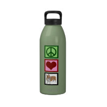 Peace Love Corgis Drinking Bottles