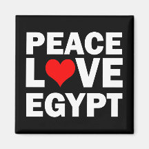 Peace love Egypt Magnet