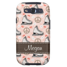 Peace Love Figure Skating Samsung Galaxy S Case Co