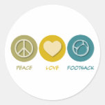 Peace Love Footsack Sticker
