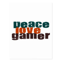 Peace Love Gamer Post Cards