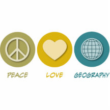 Peace Love Geography Cut Outs