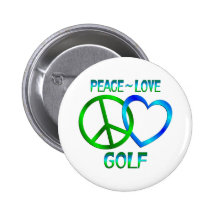 Peace Love GOLF Pins
