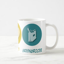 Peace Love Greengrocer Coffee Mugs