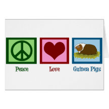 Peace Love Guinea Pigs Cards