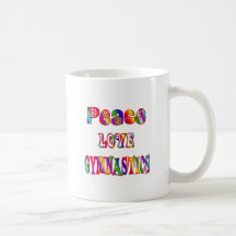 Peace Love Gymnastics Coffee Mug