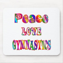 Peace Love Gymnastics Mousepad