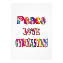 Peace Love Gymnastics Personalised Announcement