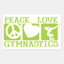 Peace Love Gymnastics Stickers