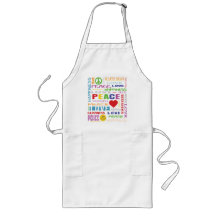Peace Love Happiness Apron
