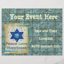 Peace Love Happiness Full Color Flyer