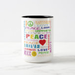 Peace Love Happiness Mug