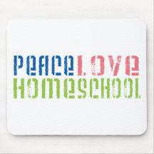 Peace Love Homeschool Mousepads