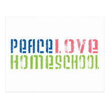 Peace Love Homeschool Post Cards