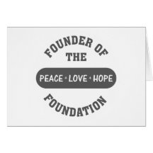 Peace, Love, Hope start with me as the foundation Greeting Cards