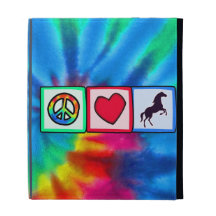 Peace, Love, Horses iPad Folio Covers