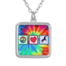 Peace, Love, Horses Pendants