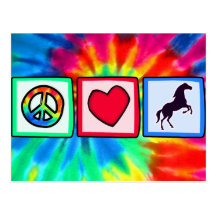 Peace, Love, Horses Post Cards