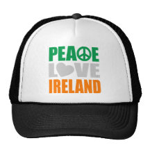 Peace Love Ireland Hats