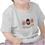 Peace Love Math Baby T-shirt