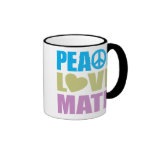 Peace Love Math Mugs