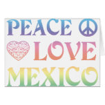 Peace Love mexico Greeting Card