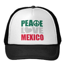 Peace Love Mexico Trucker Hat