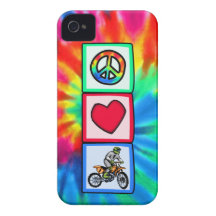 Peace, Love, Motocross iPhone 4 Cases