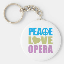 Peace Love Opera Keychains
