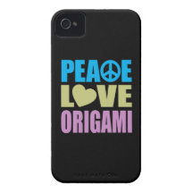 Peace Love Origami iPhone 4 Cover