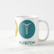 Peace Love Phlebotomy Coffee Mugs