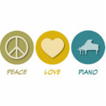 Peace Love Piano Photo Sculptures