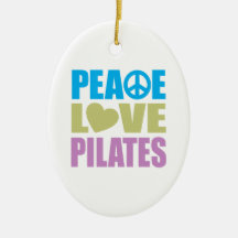 Peace Love Pilates Christmas Ornament