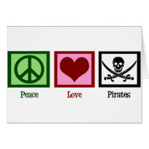Peace Love Pirates Cards