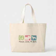 Peace Love Pit Bulls Bags
