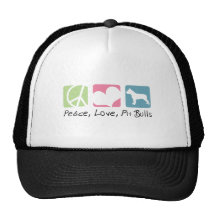 Peace Love Pit Bulls Hat